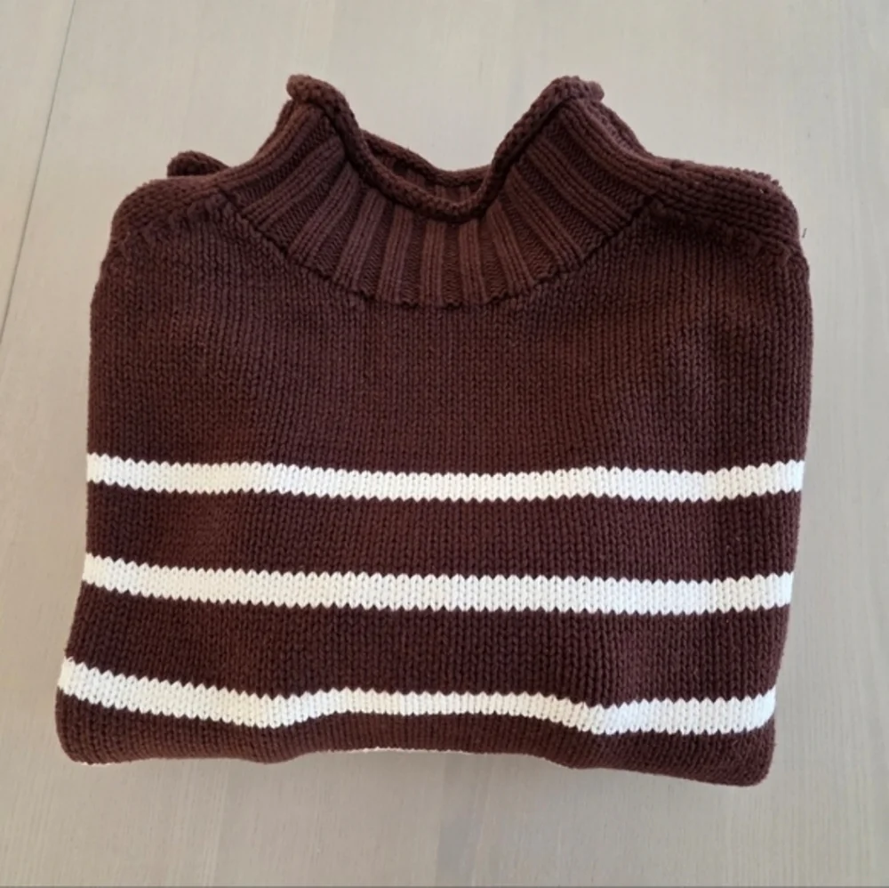 NWT J.Crew Women's 2025 Rollneck™ sweater in stripe Sz S $225 Viral - Picture 5 of 6